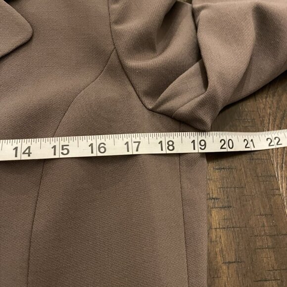 Vintage St. John Collection By Marie Gray Brown Santana Knit Blazer Jacket SZ 6 - Picture 6 of 13